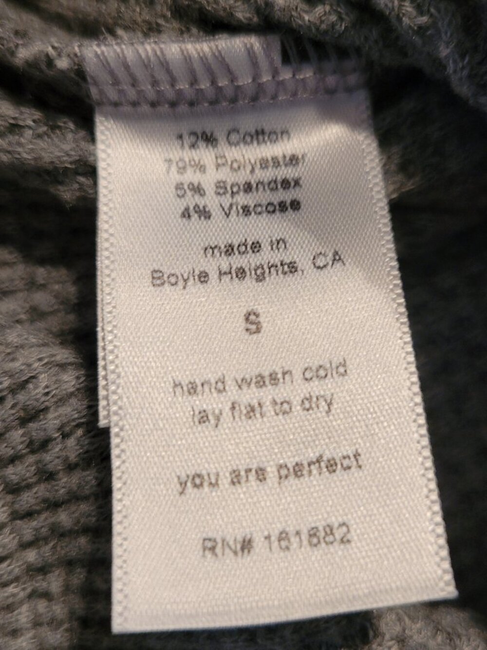 perfectwhitetee Shane Waffle Pant in Heather Grey - Picture 14 of 15